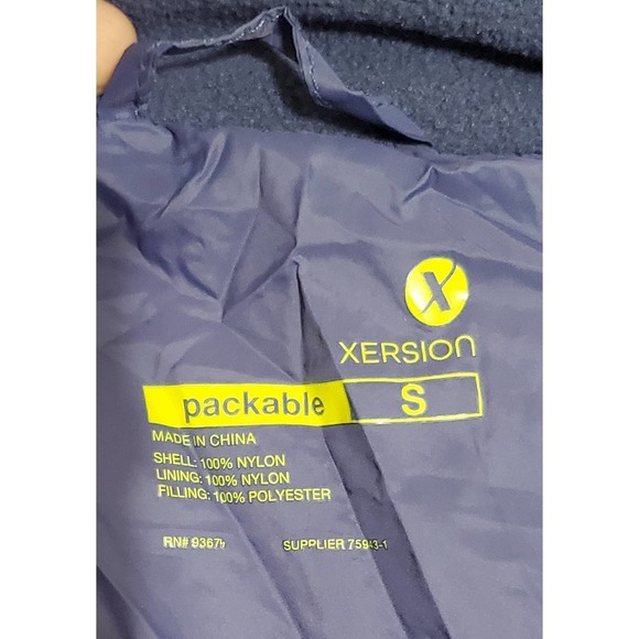 NWOT Women’s Xersion Packable Puffer Vest-Blue Violet S - Picture 6 of 8